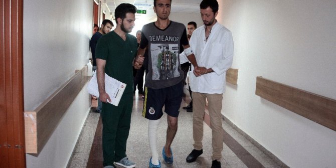 Dünyada ilk kez uygulanan yöntemle bacağı kesilmekten kurtuldu