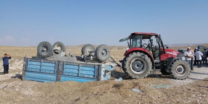 Günyüzü’nde traktör kazası, 1 yaralı
