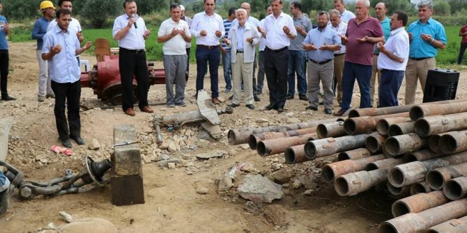 Eynal Kaplıcaları’nda sıcak su sondaj çalışması