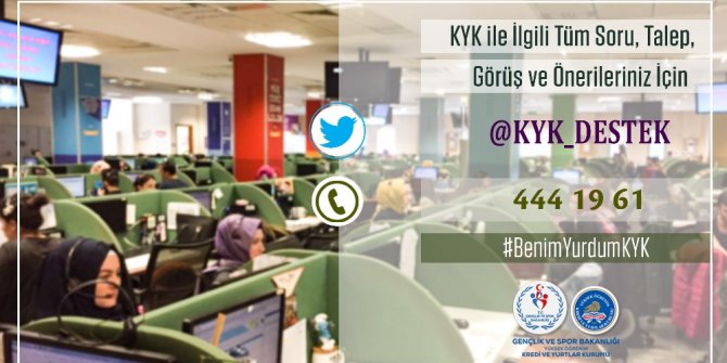 Kredi ve Yurtlar Kurumu’ndan 7/24 hizmet atılımı