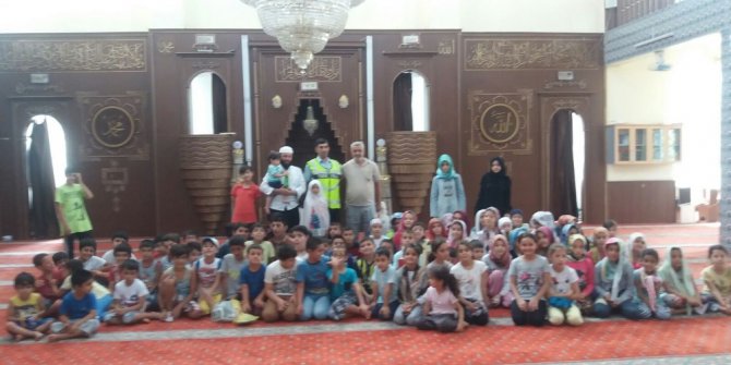 Kuran Kursu öğrencilerine trafik eğitimi