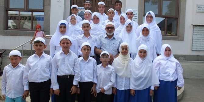 Burhaniye Koca cami de hatim töreni