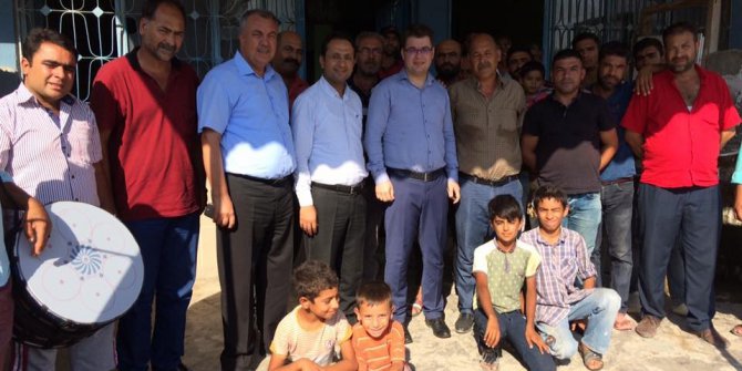 Kaymakam’a davullu karşılama