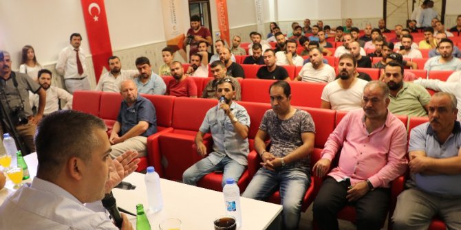 Gaziantepli sanatçılar hakları anlatıldı