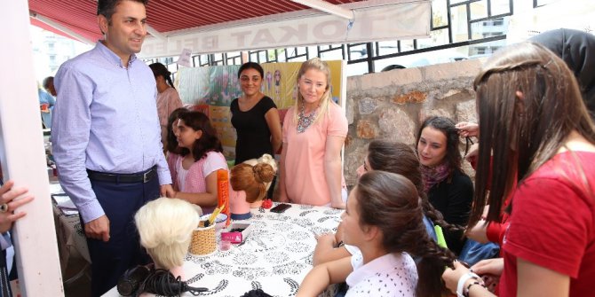 Yaz tatilini değerlendiren öğrenciler hünerlerini sergiledi