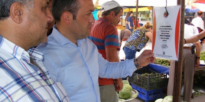 Kaymakam köylü pazarını denetledi