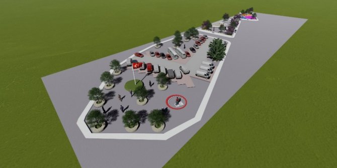 İnegöl’e modern meydan parkı