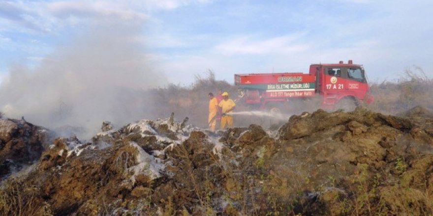 Biga’da Anız Yangını