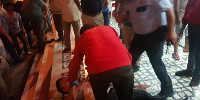 Torbacı olduğu iddia edilen şahsa meydan dayağı