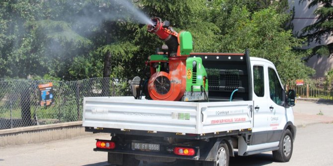 Çankaya Belediyesinden 7/24 ilaçlama hizmeti