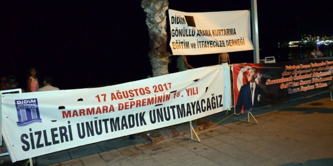 Marmara depremi 18. yılında Didim’de unutulmadı
