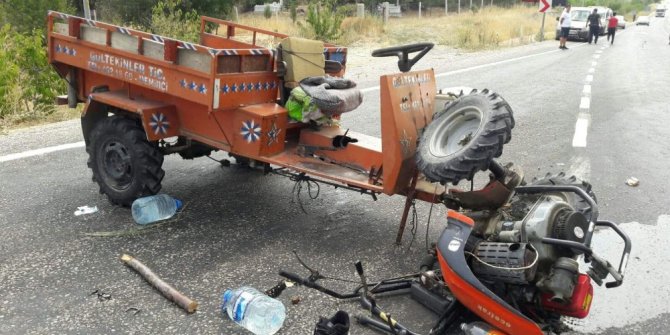 Şaphane’de çapa motoru devrildi: 3 yaralı