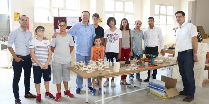 Gençler üretimle tanıştı