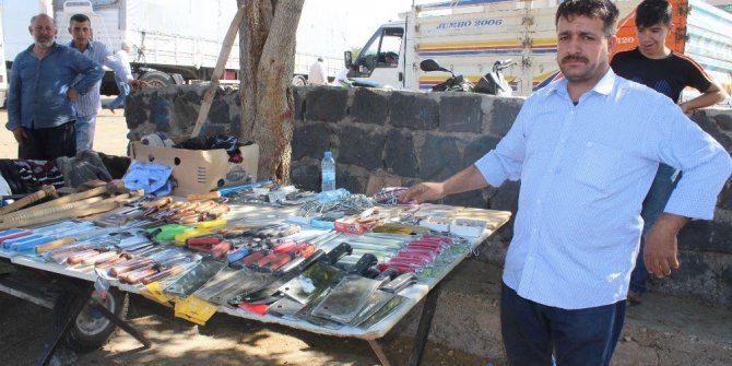 Bıçak satıcıları ile bileyicileri bayram mesaisine başladı