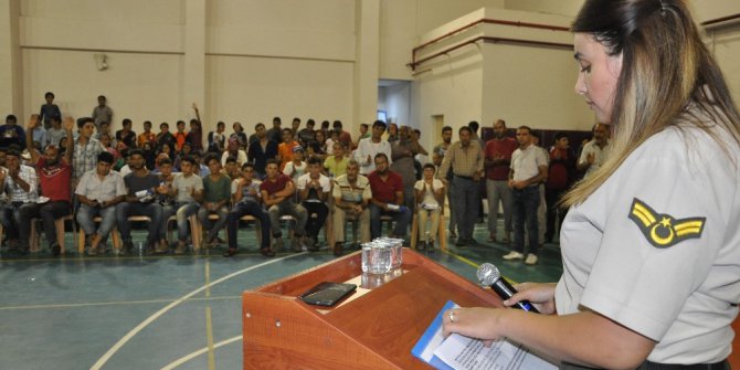 300 geçici işçiye kadına şiddet konusu anlatıldı