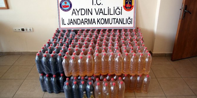 Kuşadası’nda 600 litre kaçak şarap ele geçirildi