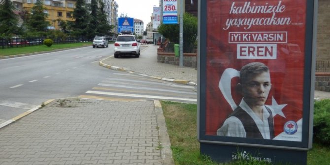 “İyi ki varsın Eren” Trabzon’da her yerde