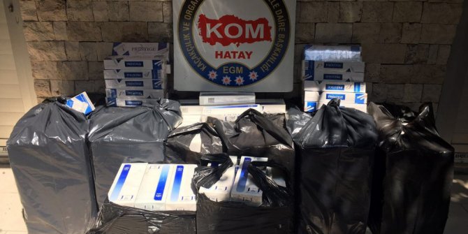 Hatay’da kaçak sigara operasyonları