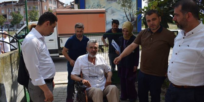 Alo Evlat ekibinden, engelli vatandaşa anlamlı hediye