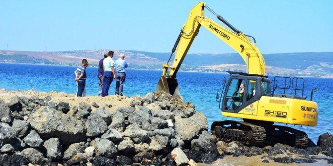 Lapseki’de kordon çalışmaları devam ediyor