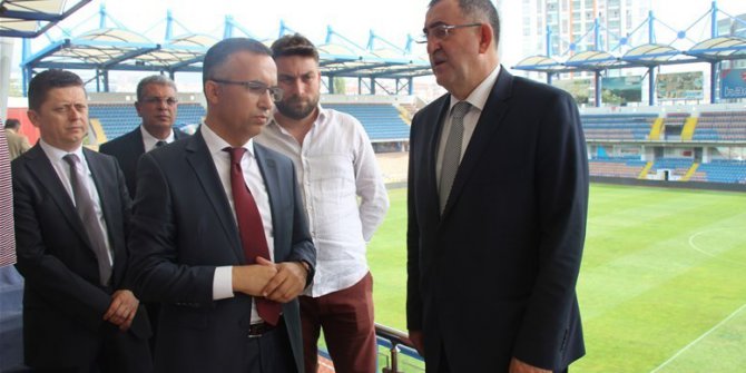 Vali Çeber, statta incelemelerde bulundu