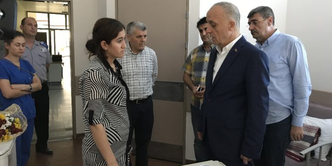 TÜRK-İŞ Genel Başkanı Atalay, traktör kazasında yaralanan işçileri ziyaret etti