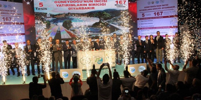 Bakan Eroğlu, Diyarbakır’da 5 tesisin temel atma törenine katıldı