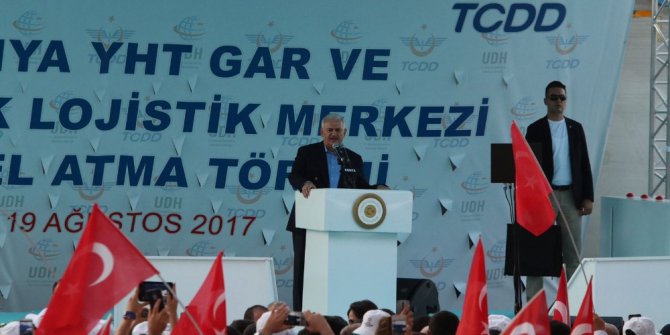 Başbakan Yıldırım, Konya YHT Garı ile Kayacık Lojistik Merkezi’nin temelini attı