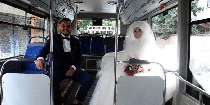 Böyle olur otobüs şoförünün düğünü