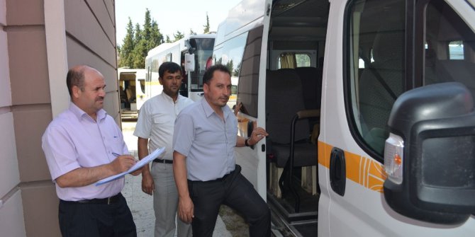 Kula’da öğrenci servislerine denetleme