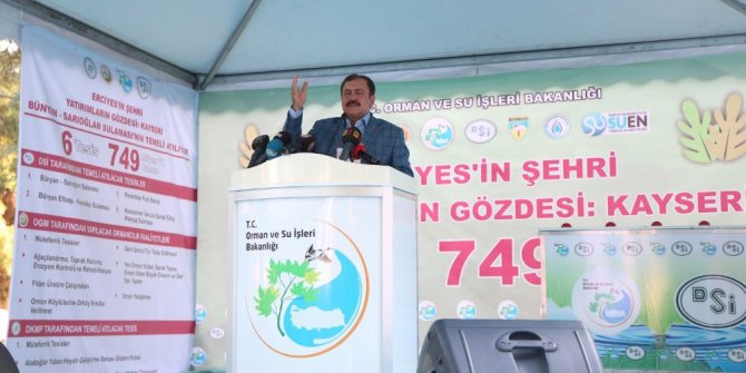 Bakan Eroğlu: “Kayserili çiftçilerin cebine yılda 450 milyon TL para girecek”