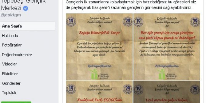 Tepebaşı Gençlik Merkezlerinden öğrencilere 20 adımda Eskişehir