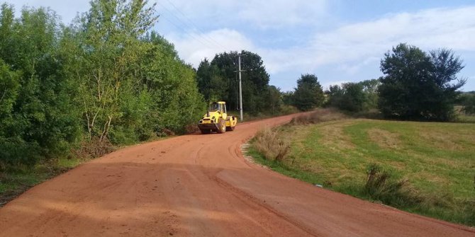 Körfez’de asfalt çalışması sürüyor