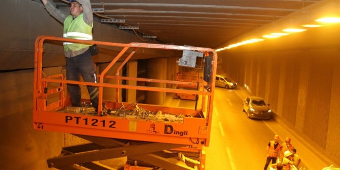 Seka Tüneli’ne yeni aydınlatma sistemi yapılıyor