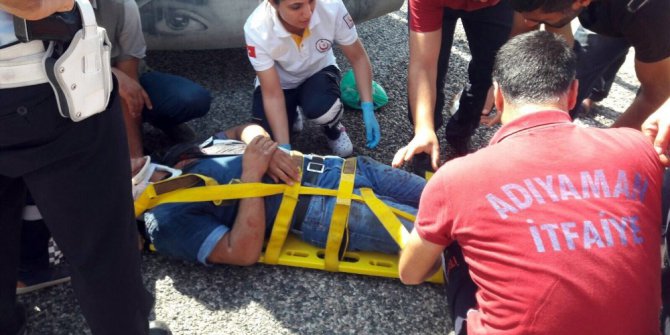 Otomobil şarampole yuvarlandı: 2 yaralı