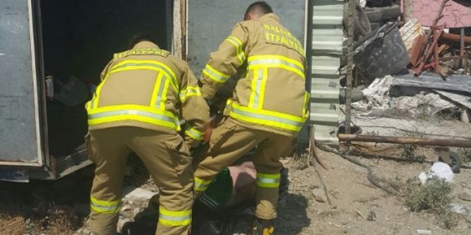 Konteynırda ölü bulundu