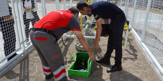 İtfaiye ekipleri akaryakıt istasyonlarını denetledi