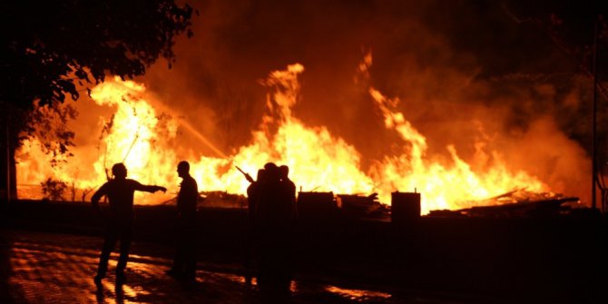 Bingöl’de korkutan yangın