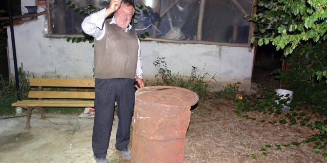 Domuzlara karşı saç varilli önlem