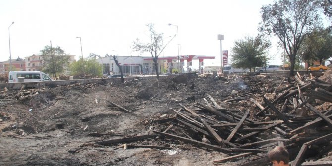 Bingöl’deki kereste yangını