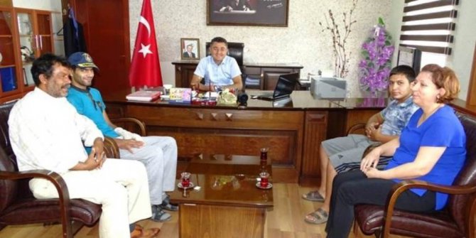 Şırnak gazisi Alçiçek, Kaymakam Sürücü’yü ziyaret etti