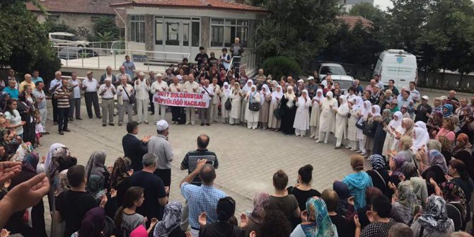 Bulgaristan hacıları Çorlu’dan yolcu edildi