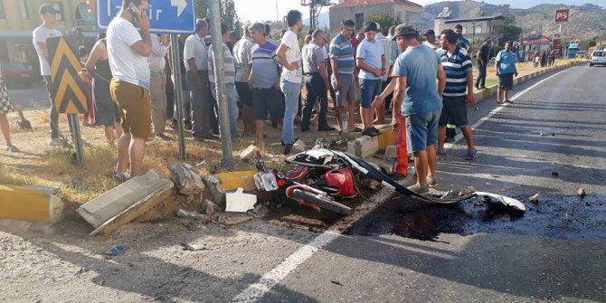 Selimiye’de otomobil ile motosiklet çarpıştı, 1 yaralı