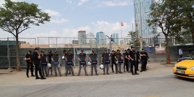 ABD’nin yeni elçilik binası inşaatı Başkent’te protesto edildi