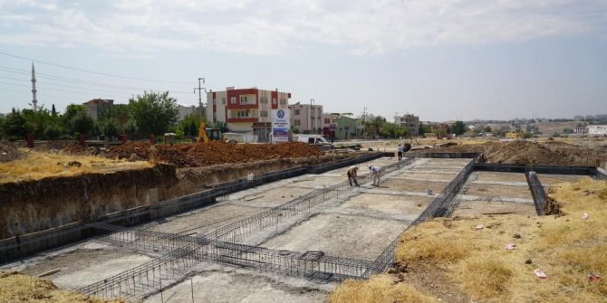 Karapınar Mahallesi taziye evi inşaatı hızla ilerliyor