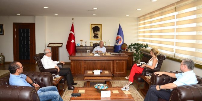 Mersin Yelken Yat ve Su Sporları Kulübü’nün yeni yönetiminden Çamsarı’ya ziyaret