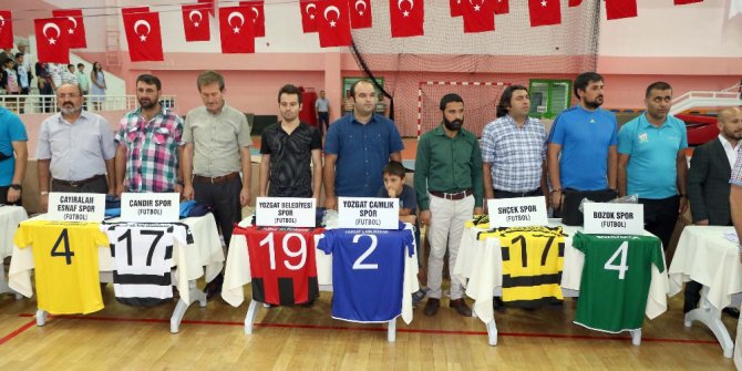 Yozgat’ta amatör spor kulüplerine malzeme desteği