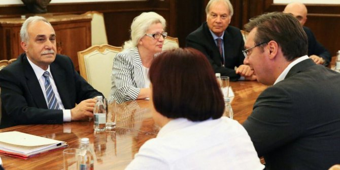 Bakan Fakıbaba, Sırbistan Cumhurbaşkanı Aleksandar Vucic ile görüştü