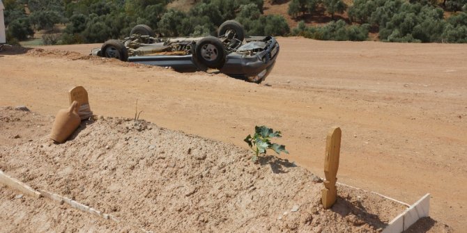 Kaza yapan imam cenazeyi defnedemedi