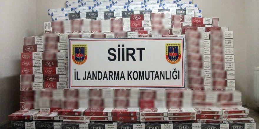 Siirt’te 29 Bin 780 Paket Kaçak Sigara Ele Geçirildi